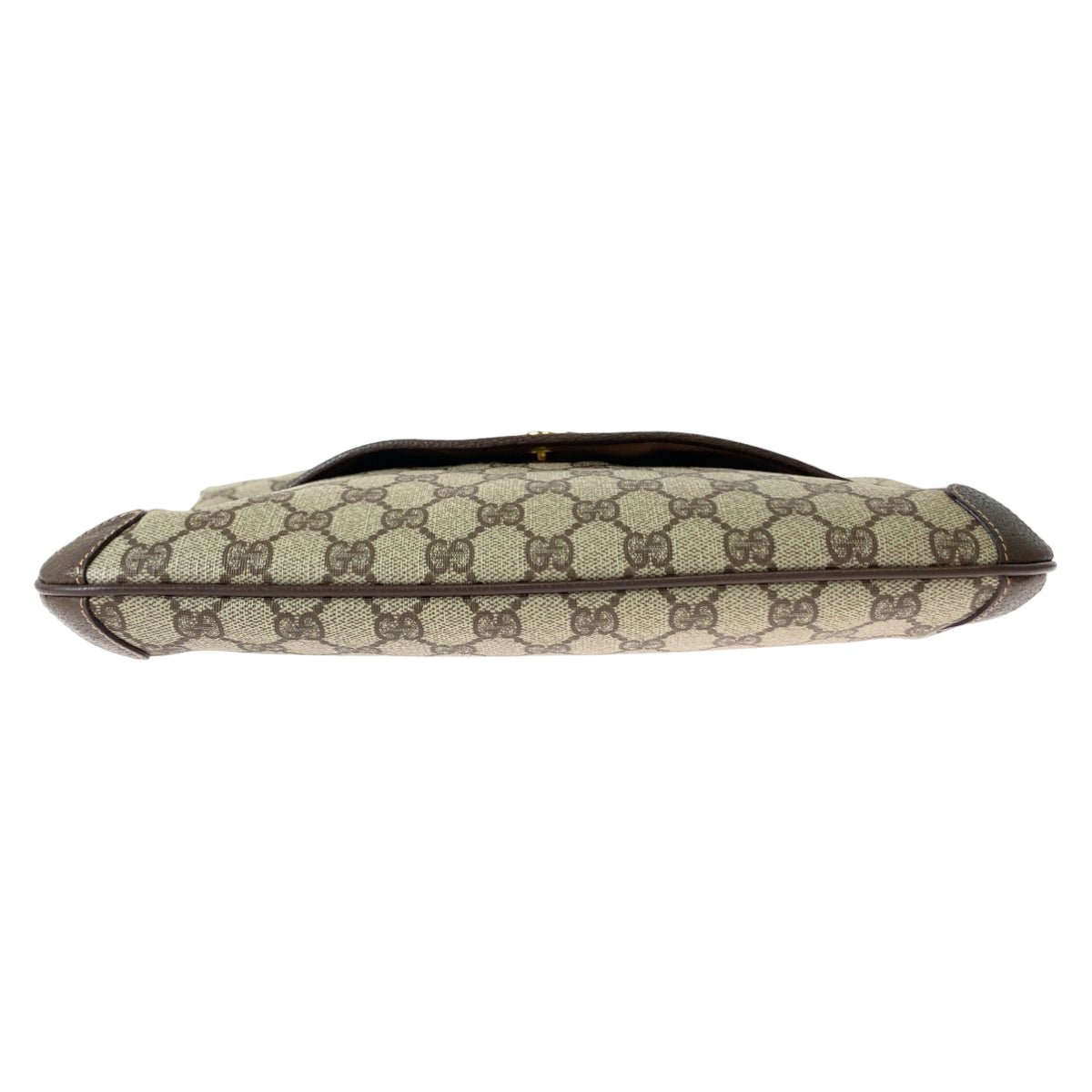 GUCCI グッチ ヴィンテージ オールドグッチ ベージュ ブラウン ゴールド金具 GGスプリームキャンバス / レザー 004 39 6092 クラッチバッグ セカンドバッグ  レディース