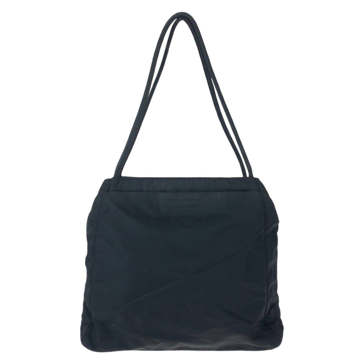 18016
PRADA プラダ テスート 三角ロゴプレート ブラック シルバー金具 ナイロン トートバッグ ハンドバッグ  レディース ABP35