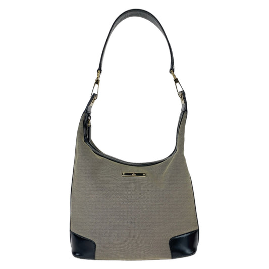 11352
GUCCI グッチ グレージュ ブラック ゴールド金具 キャンバス / レザー 001 4204 ショルダーバッグ ハンドバッグ  レディース