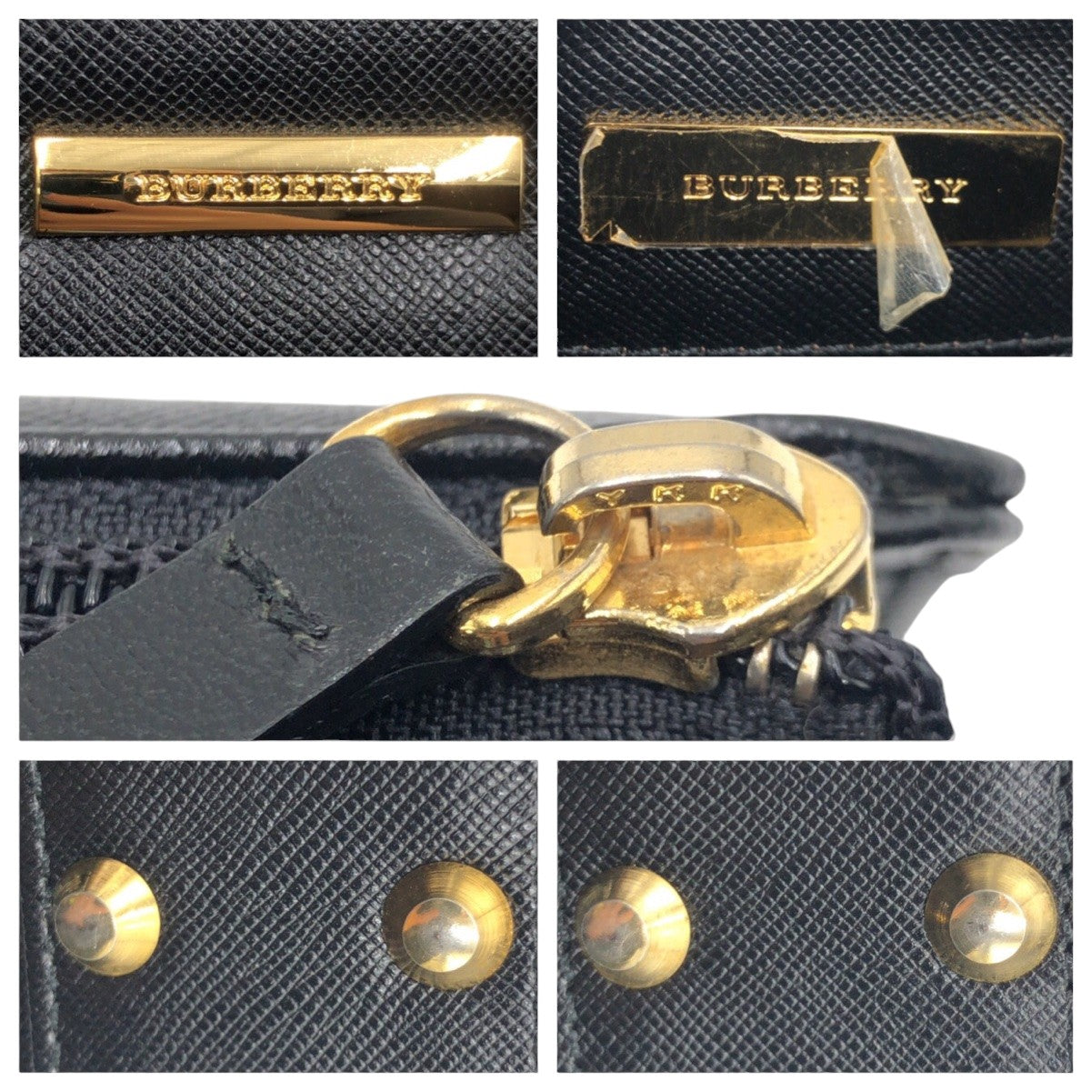 12870
BURBERRY バーバリー 中チェック柄 ブラック 黒 レザー ハンドバッグ ミニボストンバッグ  レディース