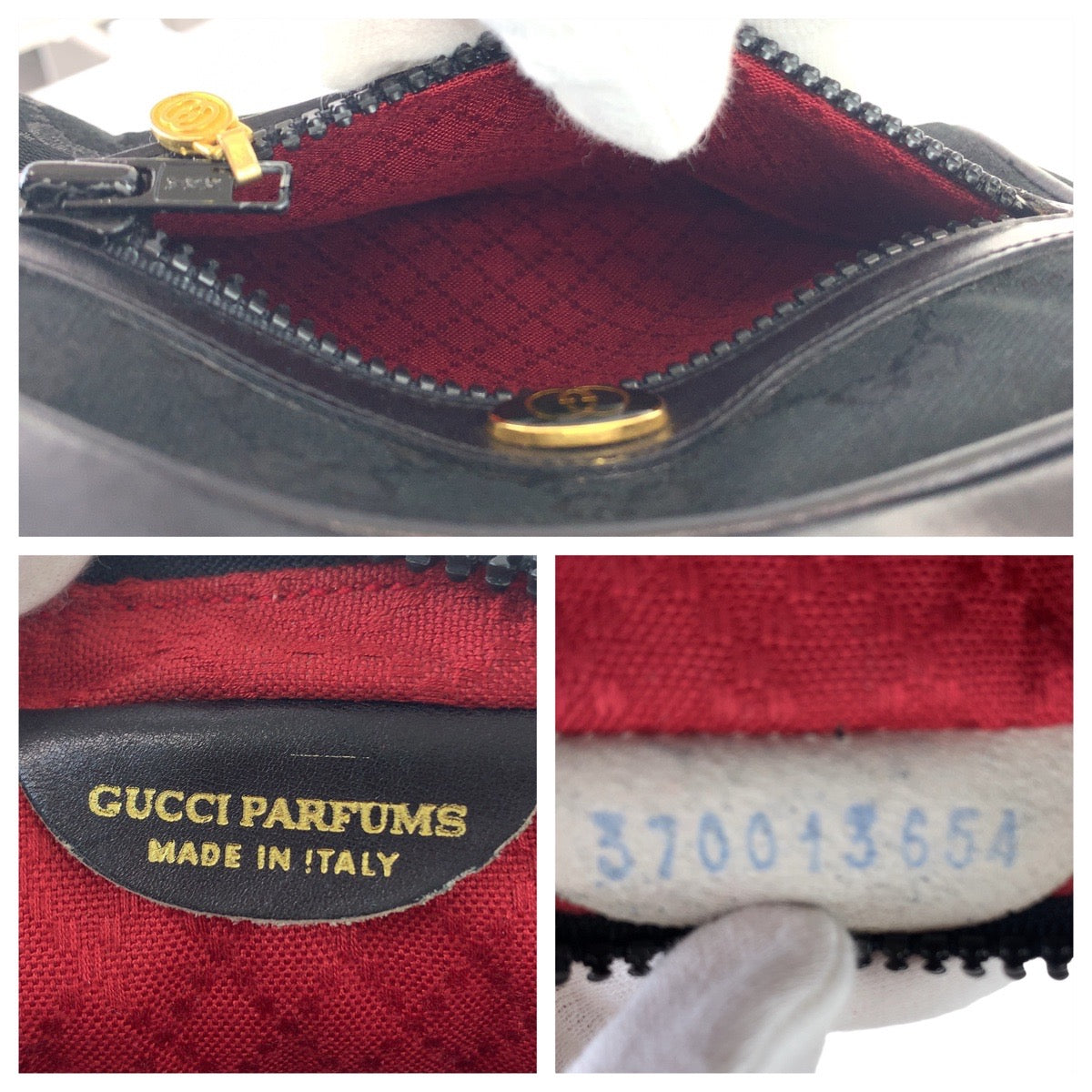 11365
GUCCI グッチ ヴィンテージ シェリーライン オールドグッチ ブラック 黒 ゴールド金具 GGキャンバス / レザー 370013653 斜め掛け ショルダーバッグ  レディース