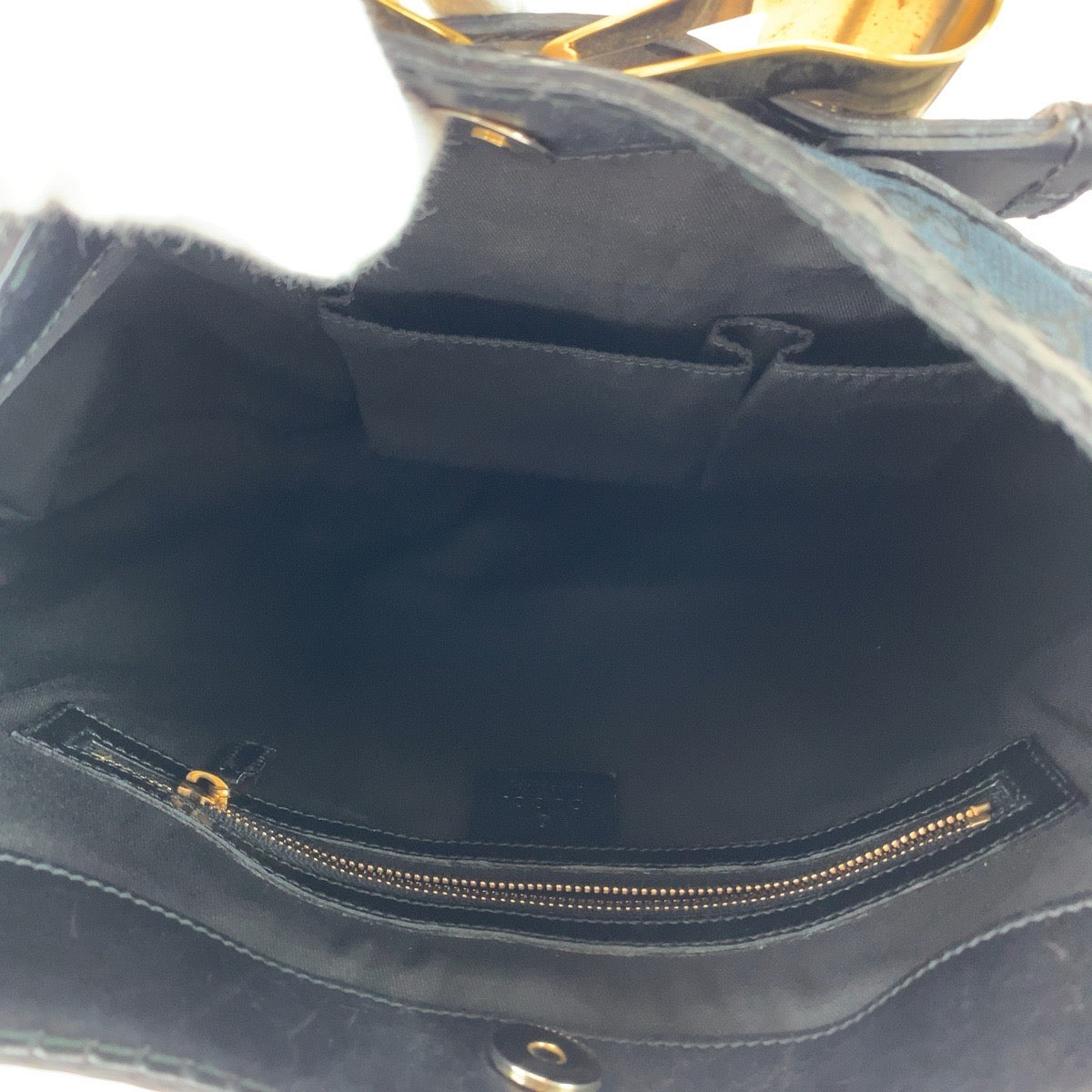 11369
GUCCI グッチ クイーン ホーボー ブラック 黒 ゴールド金具 GGキャンバス / レザー 189885 ショルダーバッグ ハンドバッグ  レディース