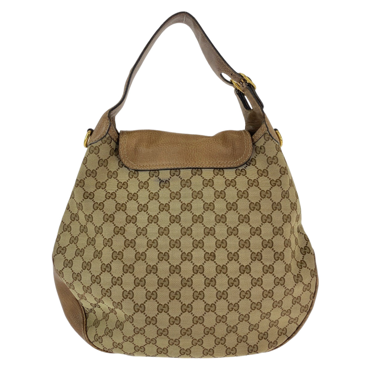12442
GUCCI グッチ ホースビット ブラウン ベージュ ゴールド金具 GGキャンバス 223955 ショルダーバッグ ハンドバッグ 2way  レディース