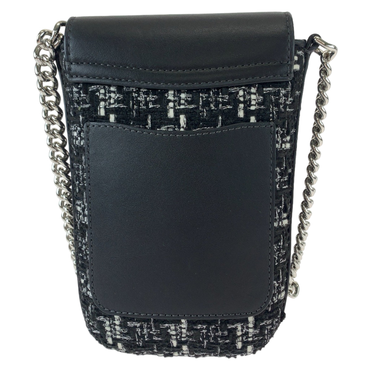 11288
Kate Spade ケイトスペード ツイード ブラック ホワイト シルバー金具 レザー / ツイード KE429 0063 ショルダーバッグ フォンケース ポシェット  レディース