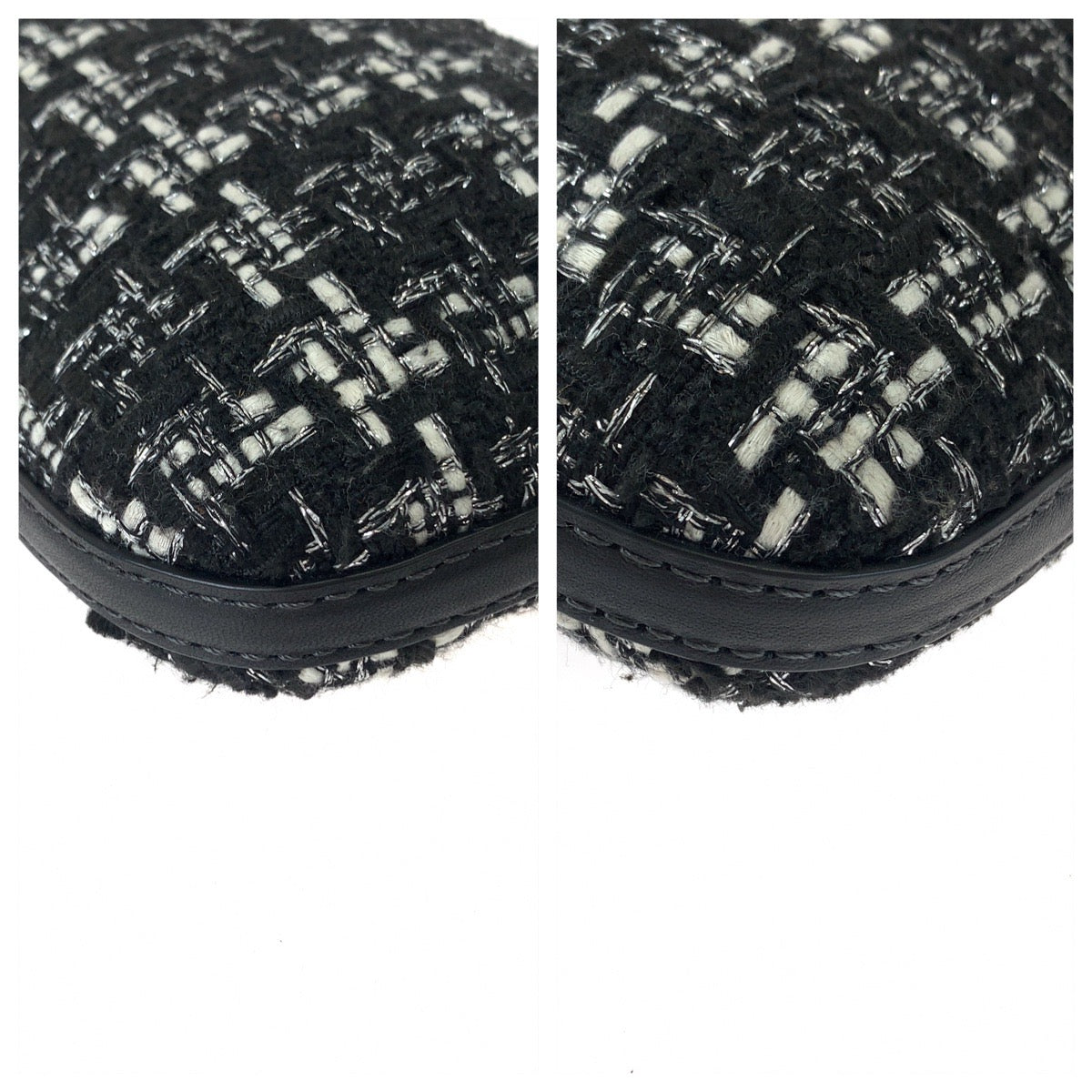 11288
Kate Spade ケイトスペード ツイード ブラック ホワイト シルバー金具 レザー / ツイード KE429 0063 ショルダーバッグ フォンケース ポシェット  レディース