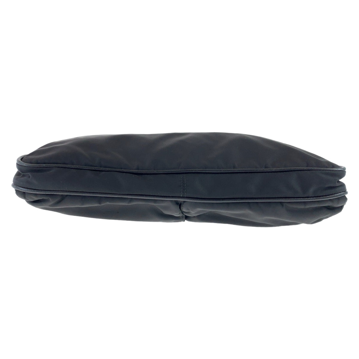 PRADA Tessuto Triangle Logo Plate Unisex Black Silver Hardware Nylon Shoulder Bag Messenger Bag Crossbody Bag Men's