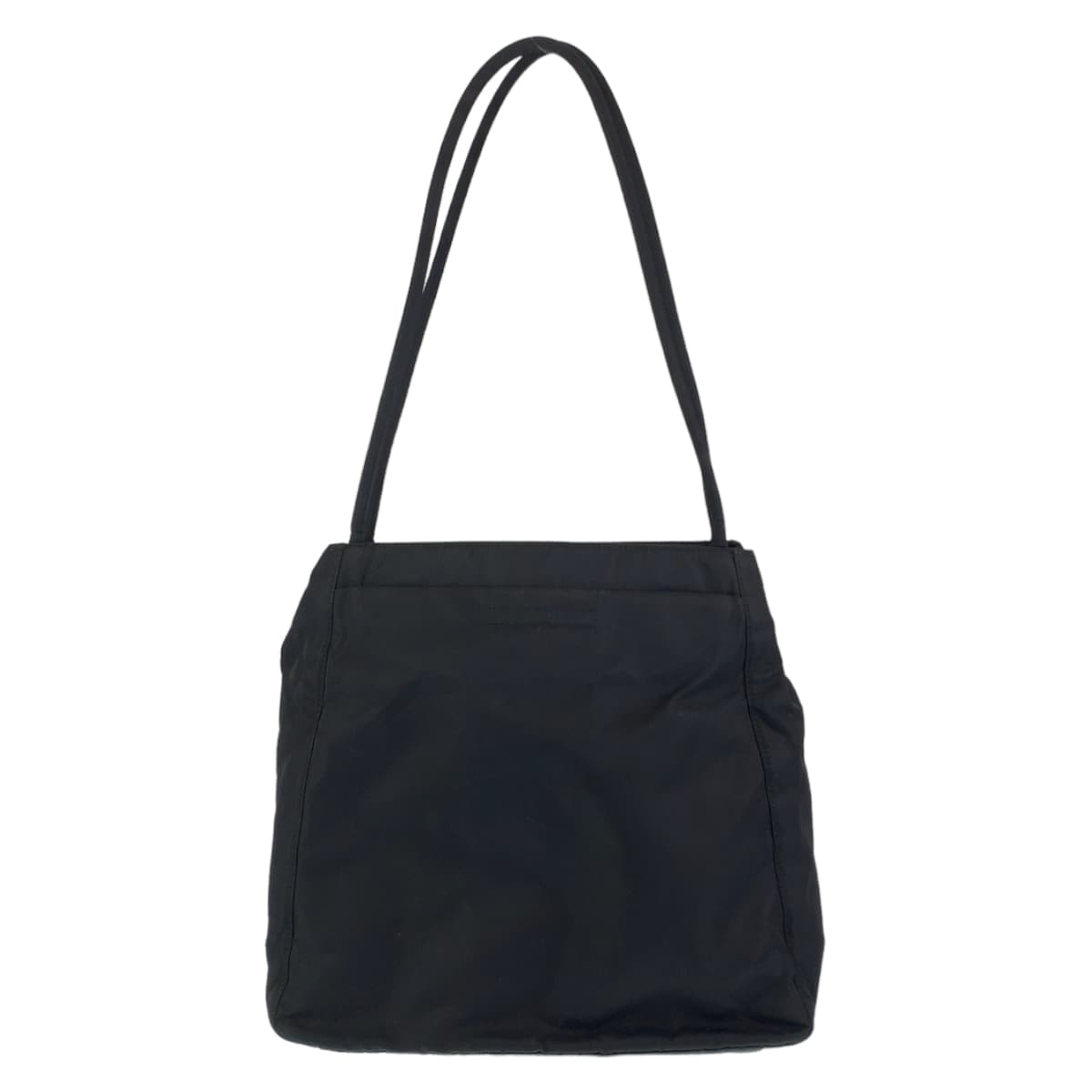 11380
PRADA プラダ テスート 三角ロゴプレート ブラック ナイロン トートバッグ ショルダーバッグ   レディース