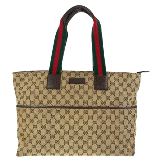 11382
 GUCCI Gucci Sherry Beige Multicolor GG Canvas 155524 Tote Bag Shoulder Bag Unisex Men's