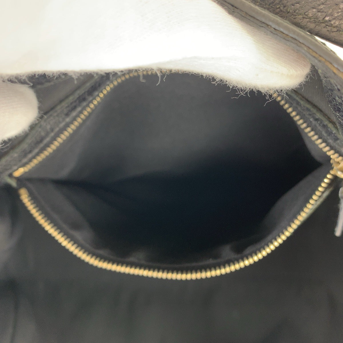 12441
GUCCI グッチ GG柄 ブラック 黒 ゴールド金具 GGキャンバス / レザー 154981 ショルダーバッグ トートバッグ  レディース