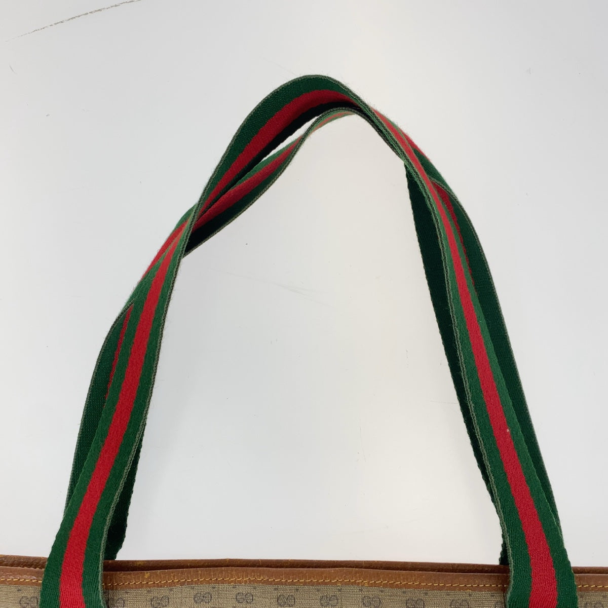 11385
GUCCI グッチ ヴィンテージ オールドグッチ シェリーライン マイクロGG ブラウン グリーン レッド GGスプリームキャンバス / レザー 002 58 6694 トートバッグ ショルダーバッグ 男女兼用  メンズ