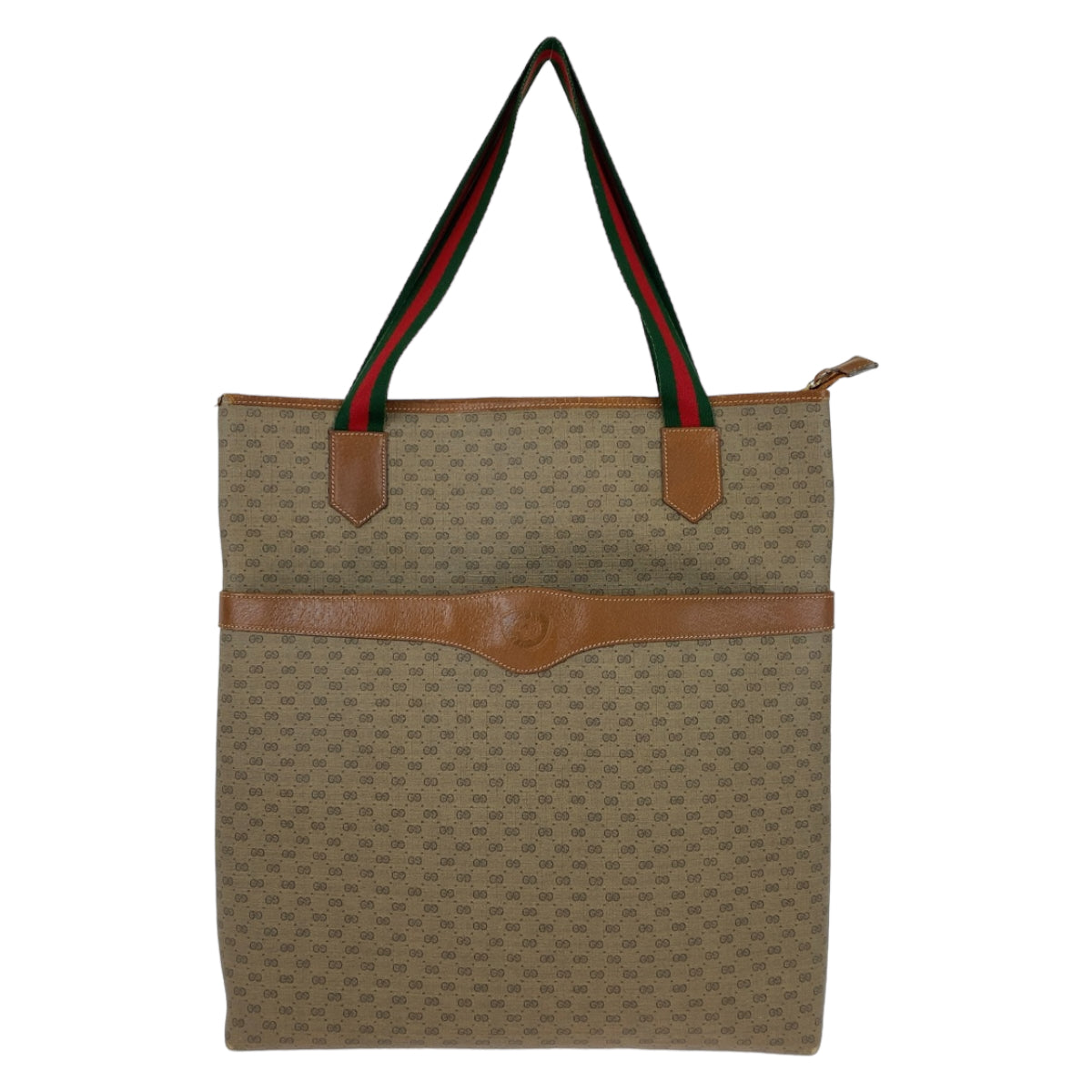 11385
GUCCI グッチ ヴィンテージ オールドグッチ シェリーライン マイクロGG ブラウン グリーン レッド GGスプリームキャンバス / レザー 002 58 6694 トートバッグ ショルダーバッグ 男女兼用  メンズ