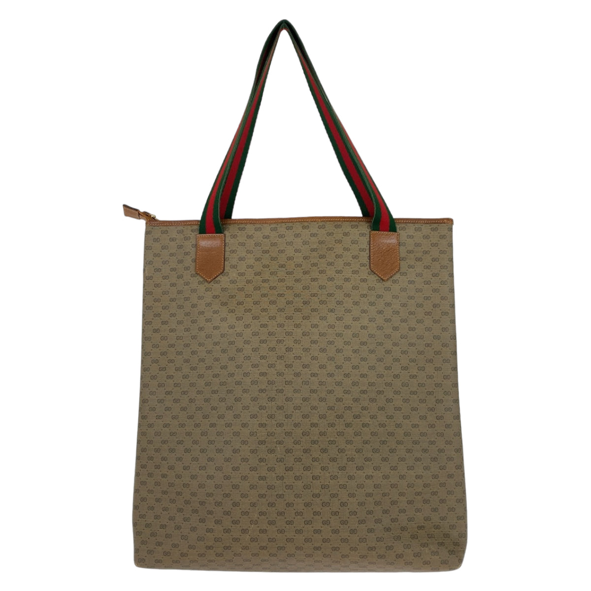 11385
GUCCI グッチ ヴィンテージ オールドグッチ シェリーライン マイクロGG ブラウン グリーン レッド GGスプリームキャンバス / レザー 002 58 6694 トートバッグ ショルダーバッグ 男女兼用  メンズ