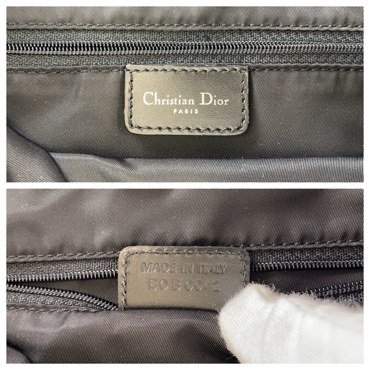 11388
Dior ディオール トロッター ネイビー グレー シルバー金具 キャンバス ショルダーバッグ メッセンジャーバッグ  レディース