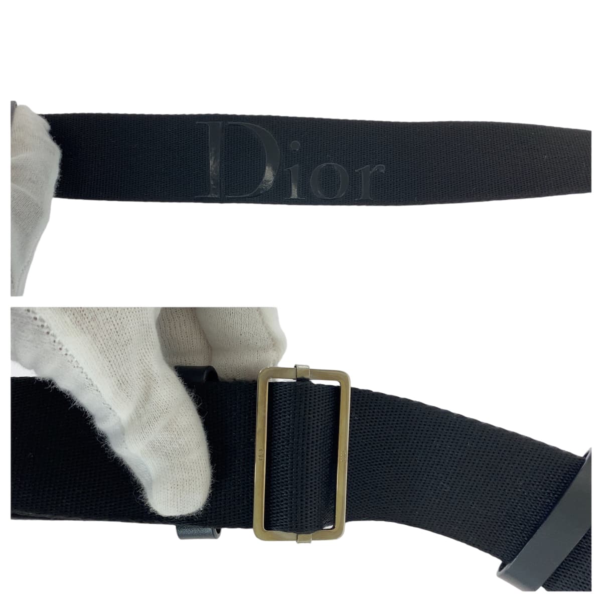 11388
Dior ディオール トロッター ネイビー グレー シルバー金具 キャンバス ショルダーバッグ メッセンジャーバッグ  レディース