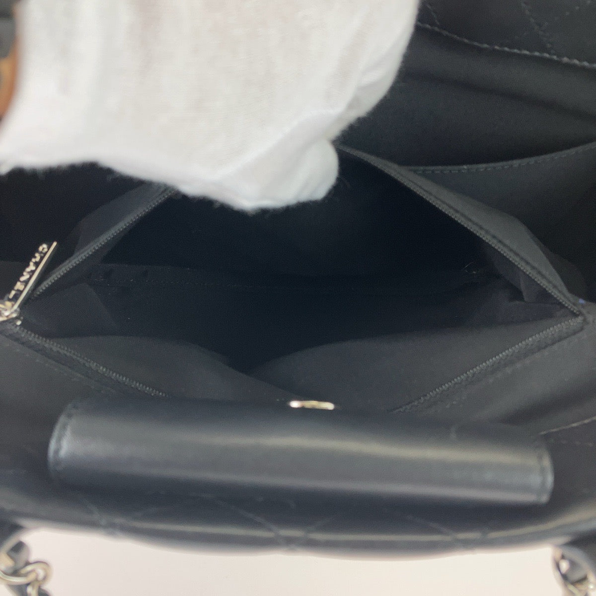 11391
CHANEL シャネル マトラッセ ココマーク ブラック 黒 シルバー金具 ラムスキン トートバッグ チェーンショルダーバッグ  レディース