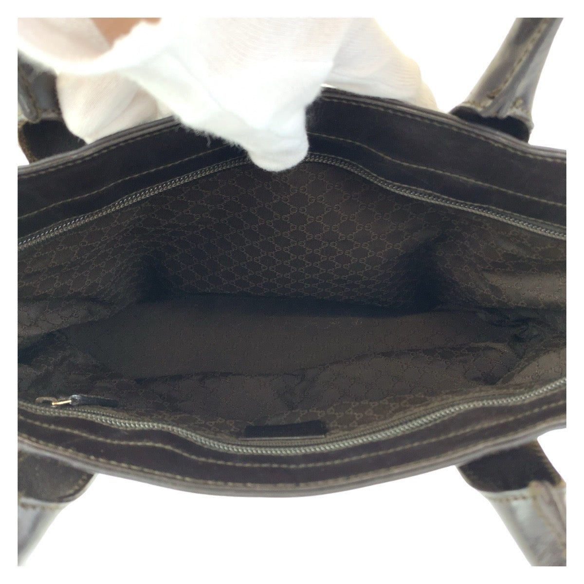 12440
GUCCI グッチ シェリーライン ベージュ キャメル ゴールド金具 キャンバス / レザー 002 1119 トートバッグ ハンドバッグ  レディース