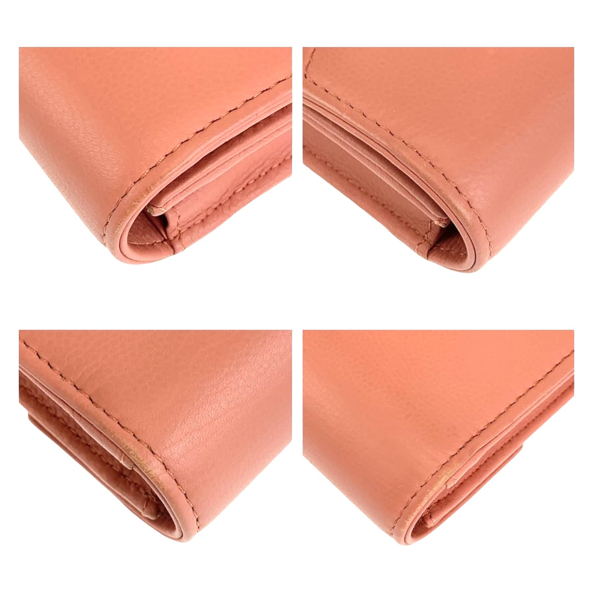 11399
CHANEL シャネル ココマーク ピンクベージュ シルバー金具 レザー 長財布 ロングウォレット  レディース