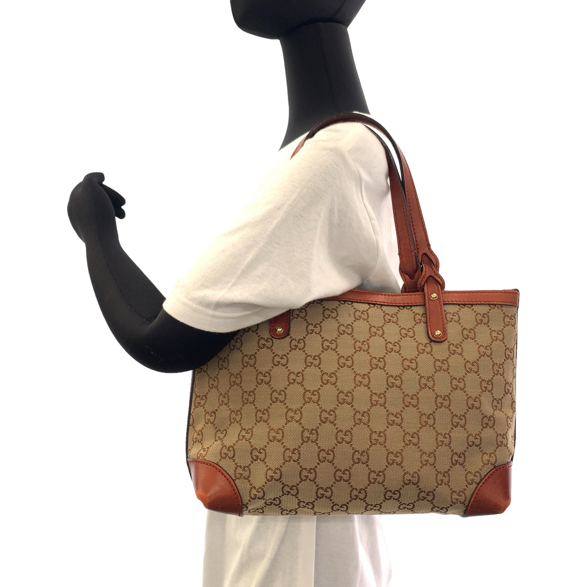 12439
GUCCI グッチ ディアマンテ ブラウン ゴールド金具 GGキャンバス 269878 トートバッグ ショルダーバッグ  レディース