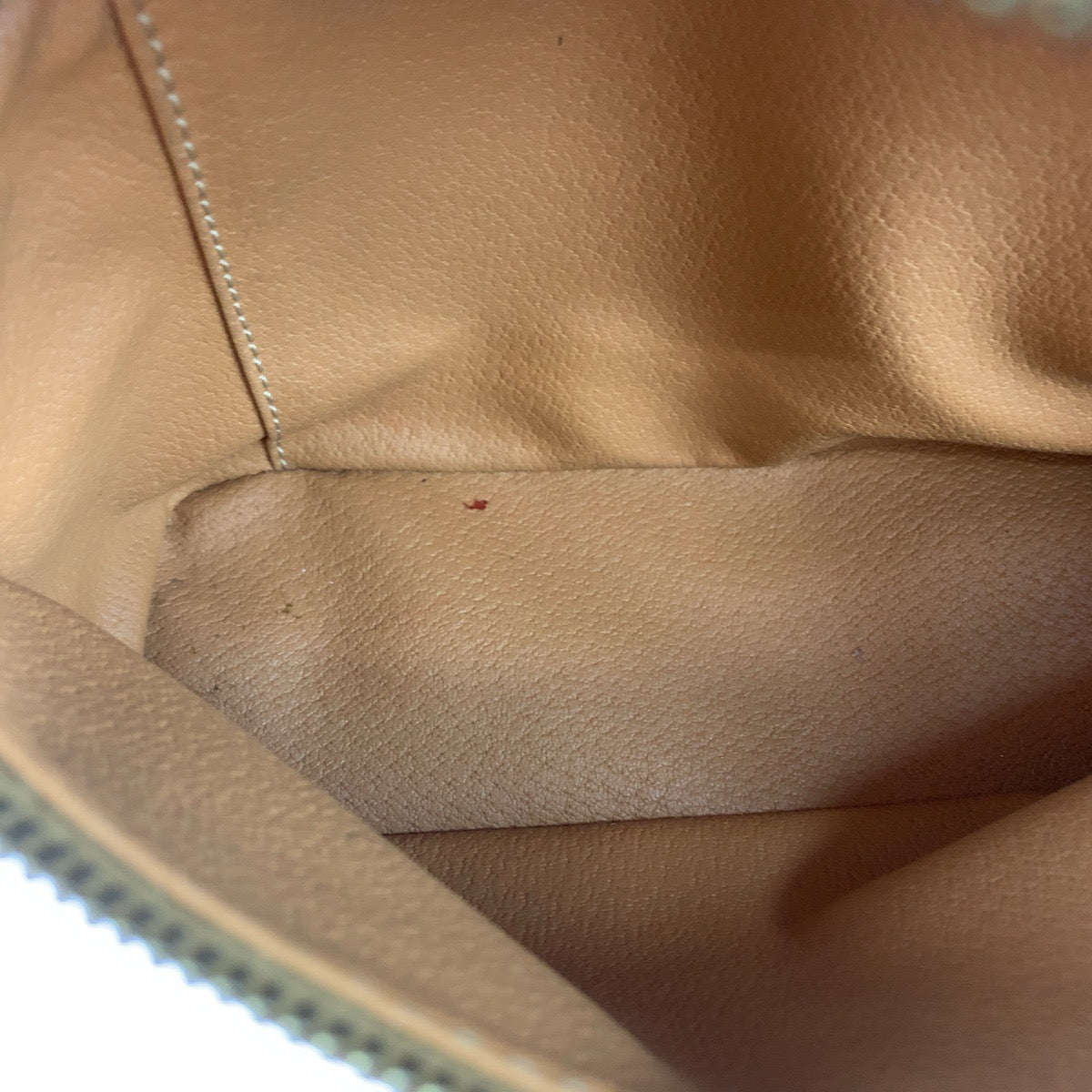 11404
CELINE セリーヌ ヴィンテージ マカダム ブラウン ゴールド金具 レザー M94 ハンドバッグ バニティバッグ アクセサリーポーチ  レディース