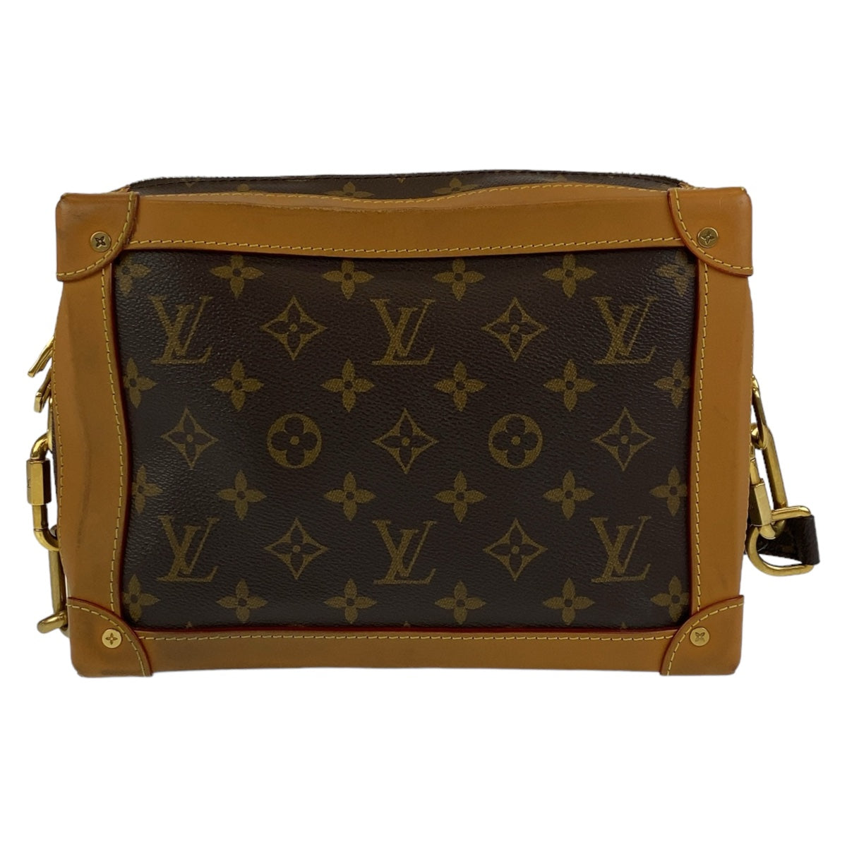 11426
LOUIS VUITTON ルイヴィトン モノグラム ソフトトランク ブラウン ベージュ ゴールド金具 PVC / レザー M44660 斜め掛け ショルダーバッグ  レディース