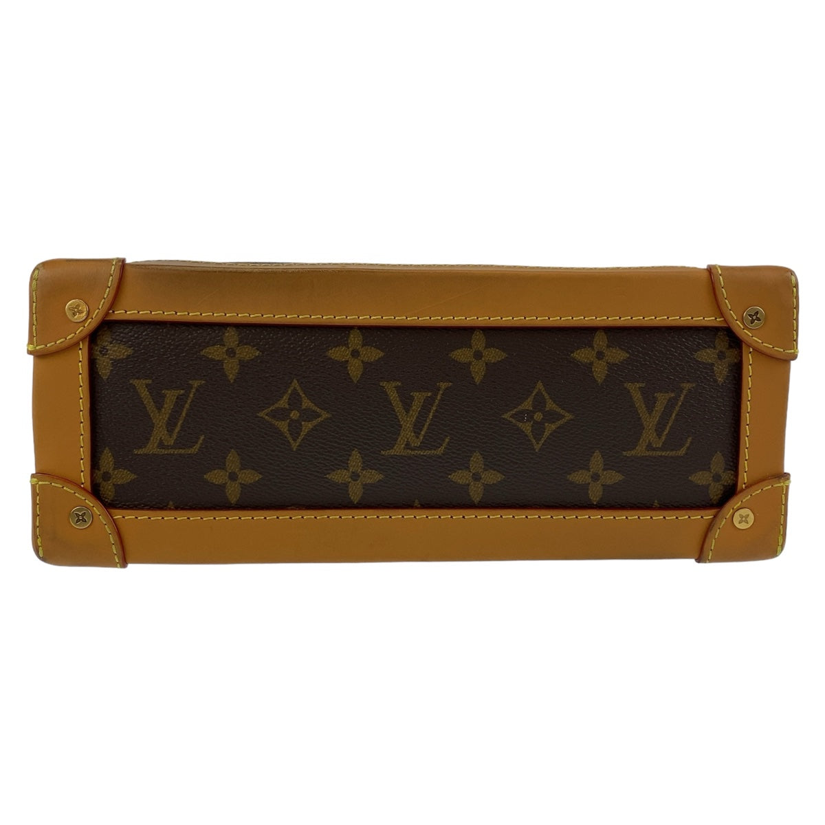11426
LOUIS VUITTON ルイヴィトン モノグラム ソフトトランク ブラウン ベージュ ゴールド金具 PVC / レザー M44660 斜め掛け ショルダーバッグ  レディース