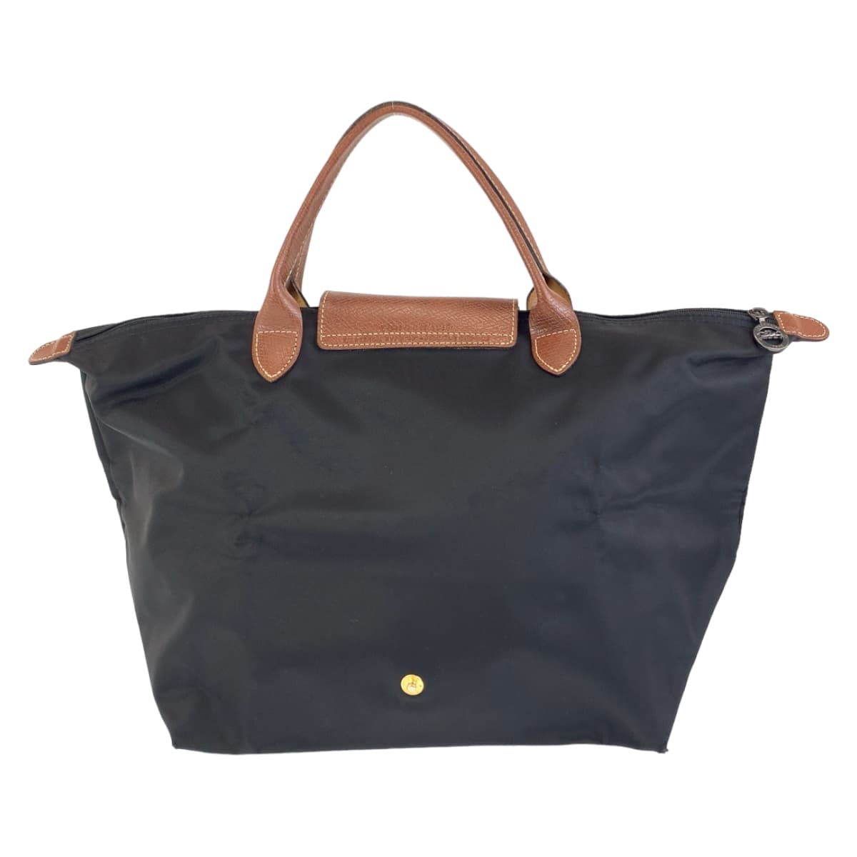 11434
Longchamp ロンシャン ル プリアージュ ブラック ブラウン ゴールド金具 ナイロン / レザー トートバッグ ハンドバッグ 折りたたみバッグ  メンズ
