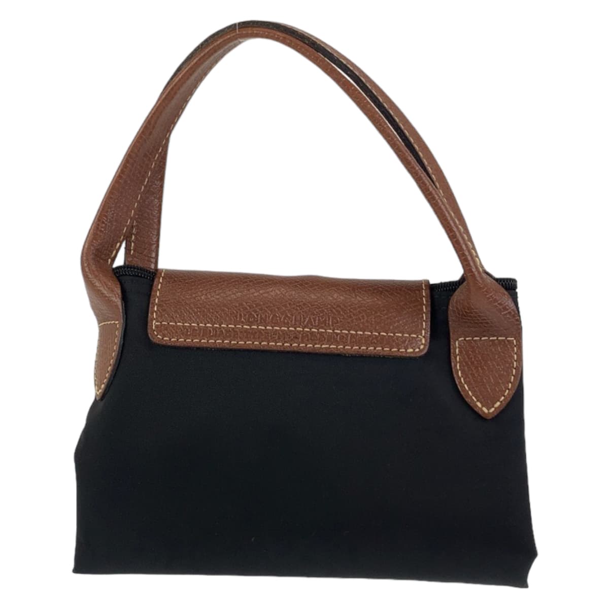 11434
Longchamp ロンシャン ル プリアージュ ブラック ブラウン ゴールド金具 ナイロン / レザー トートバッグ ハンドバッグ 折りたたみバッグ  メンズ