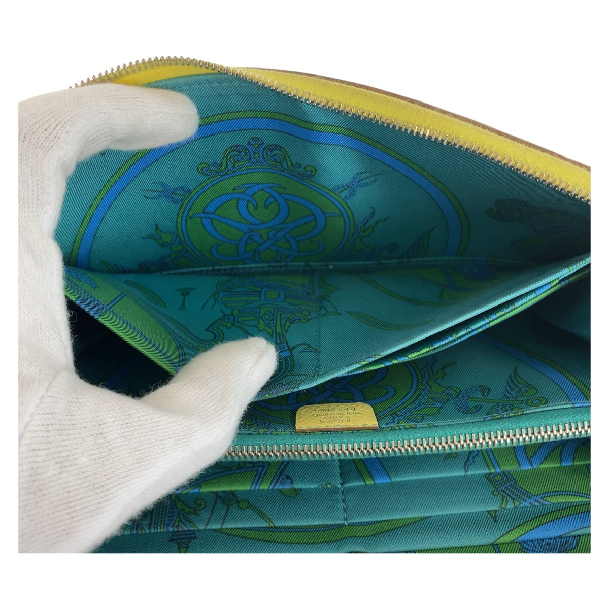 11438
HERMES エルメス アザップロング シルクイン ジョーヌプッサン イエロー シルバー金具 ヴォーエプソン 長財布 ロングウォレット X刻印  レディース