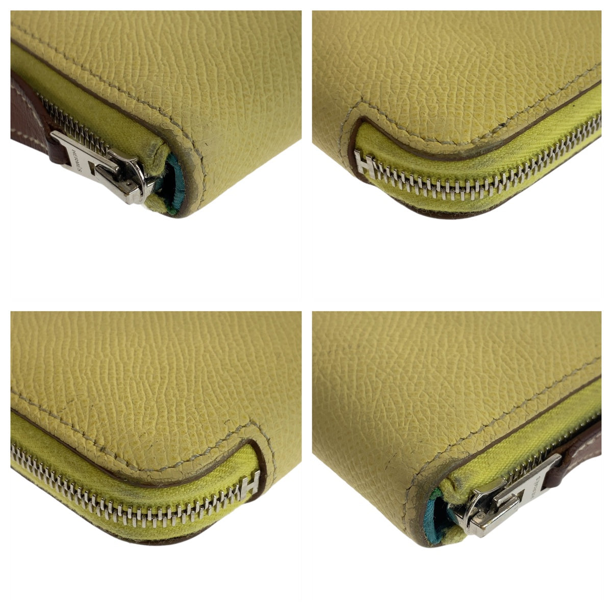 11438
HERMES エルメス アザップロング シルクイン ジョーヌプッサン イエロー シルバー金具 ヴォーエプソン 長財布 ロングウォレット X刻印  レディース