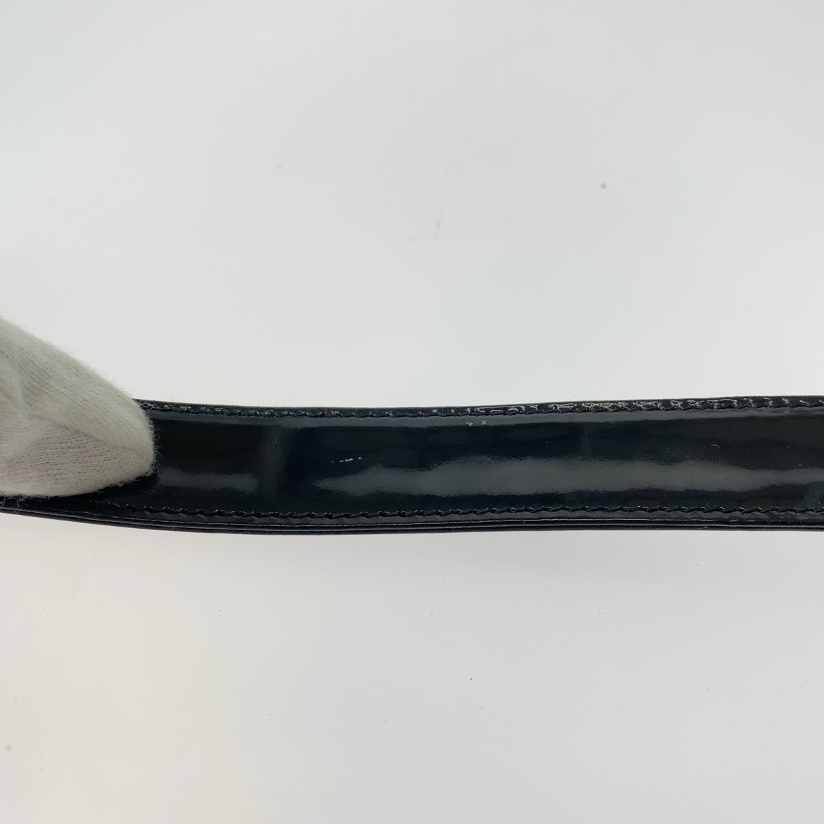 CHANEL シャネル ヴィンテージ ココマーク 70cm/28インチ ブラック 黒 ゴールド金具 エナメル ベルト  レディース