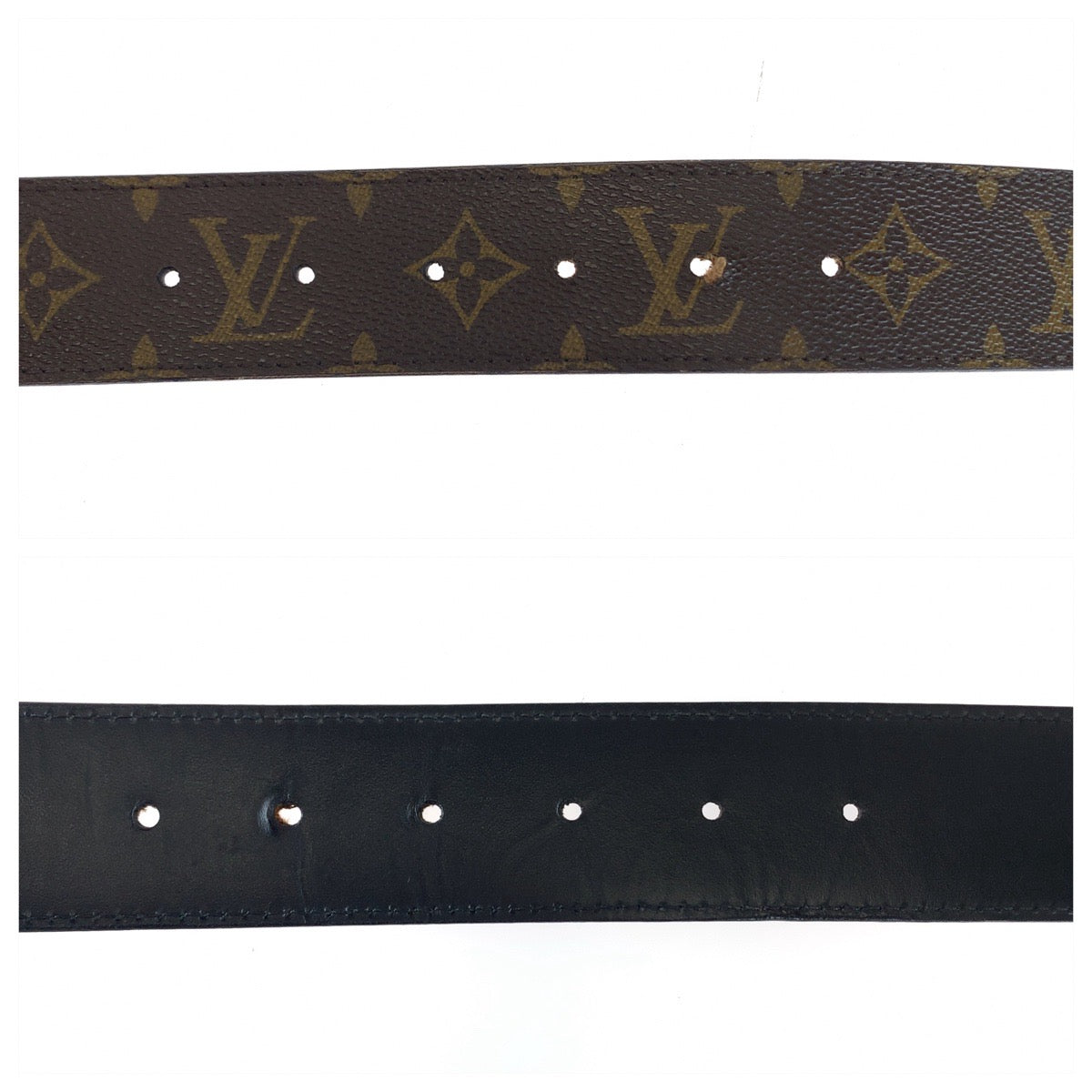 LOUIS VUITTON ルイヴィトン モノグラム サンチュール イニシャル 40MM 85cm/34inc ブラウン シルバー金具 PVC M9821 ベルト  メンズ