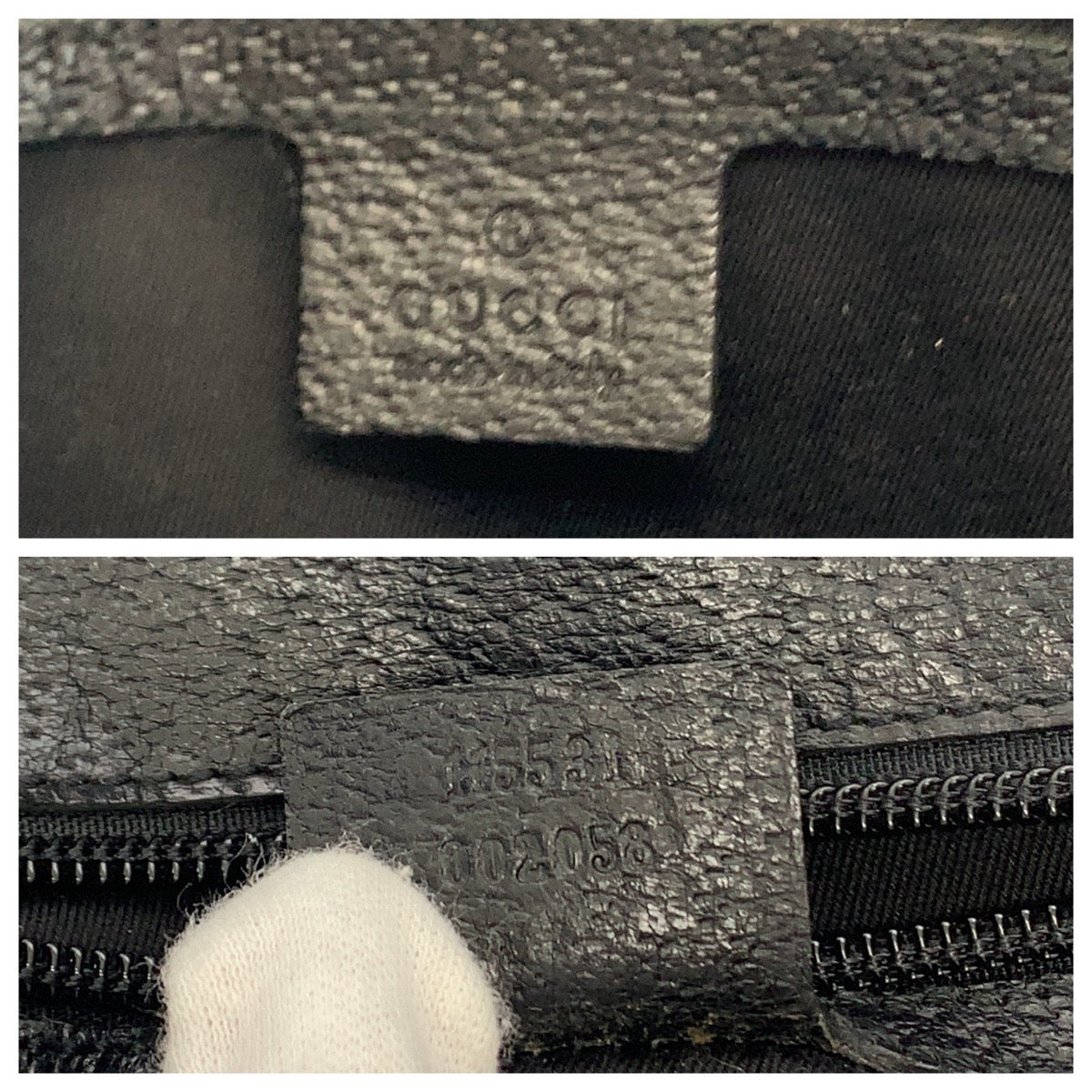 GUCCI グッチ 男女兼用 ブラック 黒 ゴールド金具 GGキャンバス / レザー 115531 トートバッグ ビジネスバッグ  メンズ