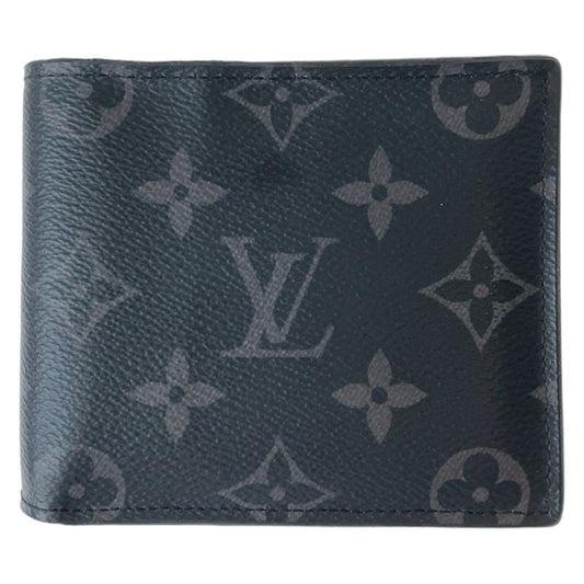 LOUIS VUITTON ルイヴィトン モノグラム エクリプス ポルトフォイユ マルコNM ブラック 黒 シルバー金具 PVC M62545 折財布 コンパクトウォレット  メンズ