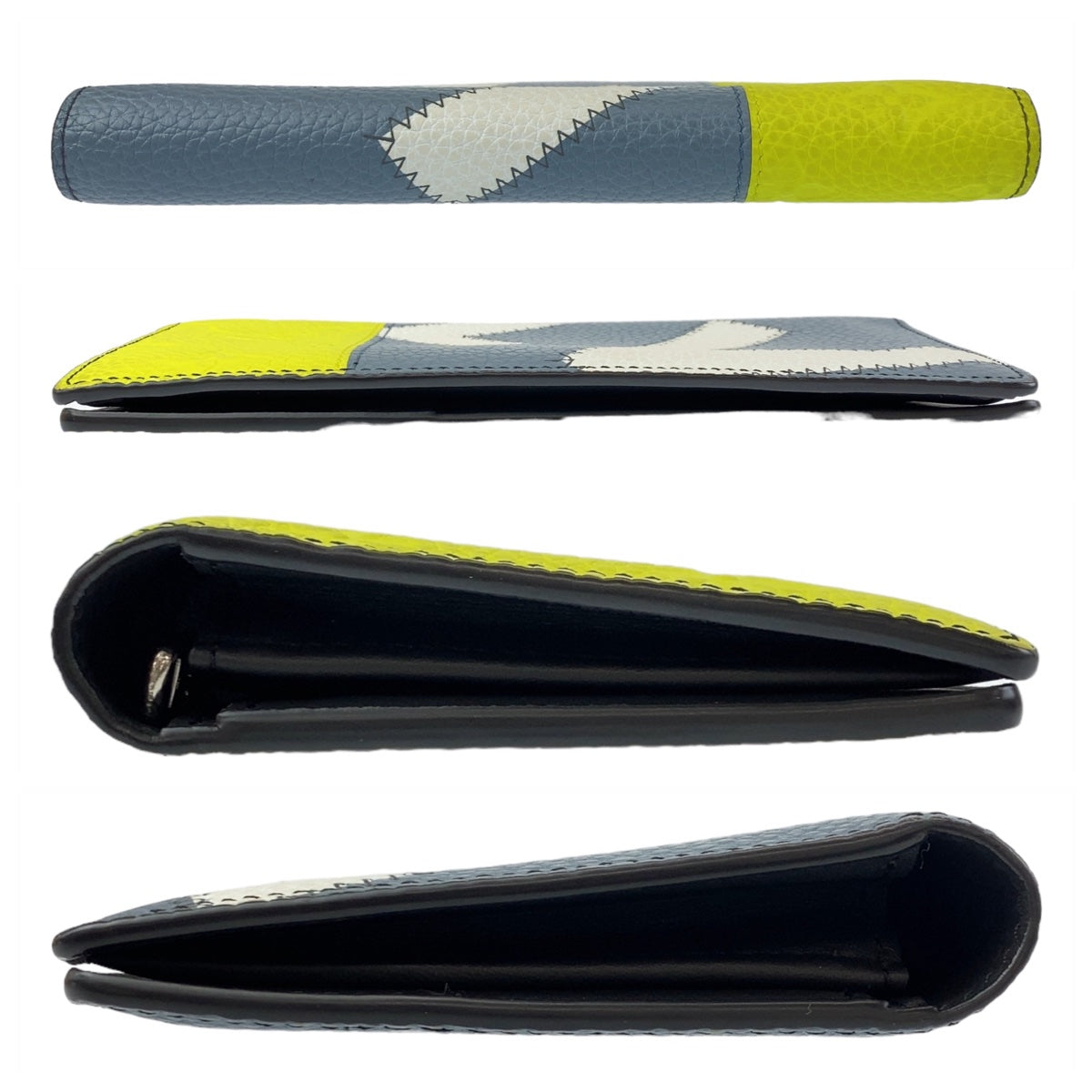11454
LOUIS VUITTON ルイヴィトン トリヨン ポルトフォイユ ブラザ ブルー イエロー シルバー金具 レザー M81440 長財布 ロングウォレット  メンズ
