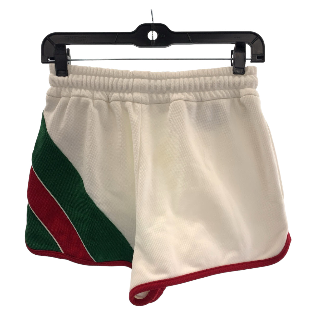 GUCCI グッチ 23AW ストライプ サイズXS ホワイト レッド グリーン コットン 688613 ショートパンツ ジャージ  レディース