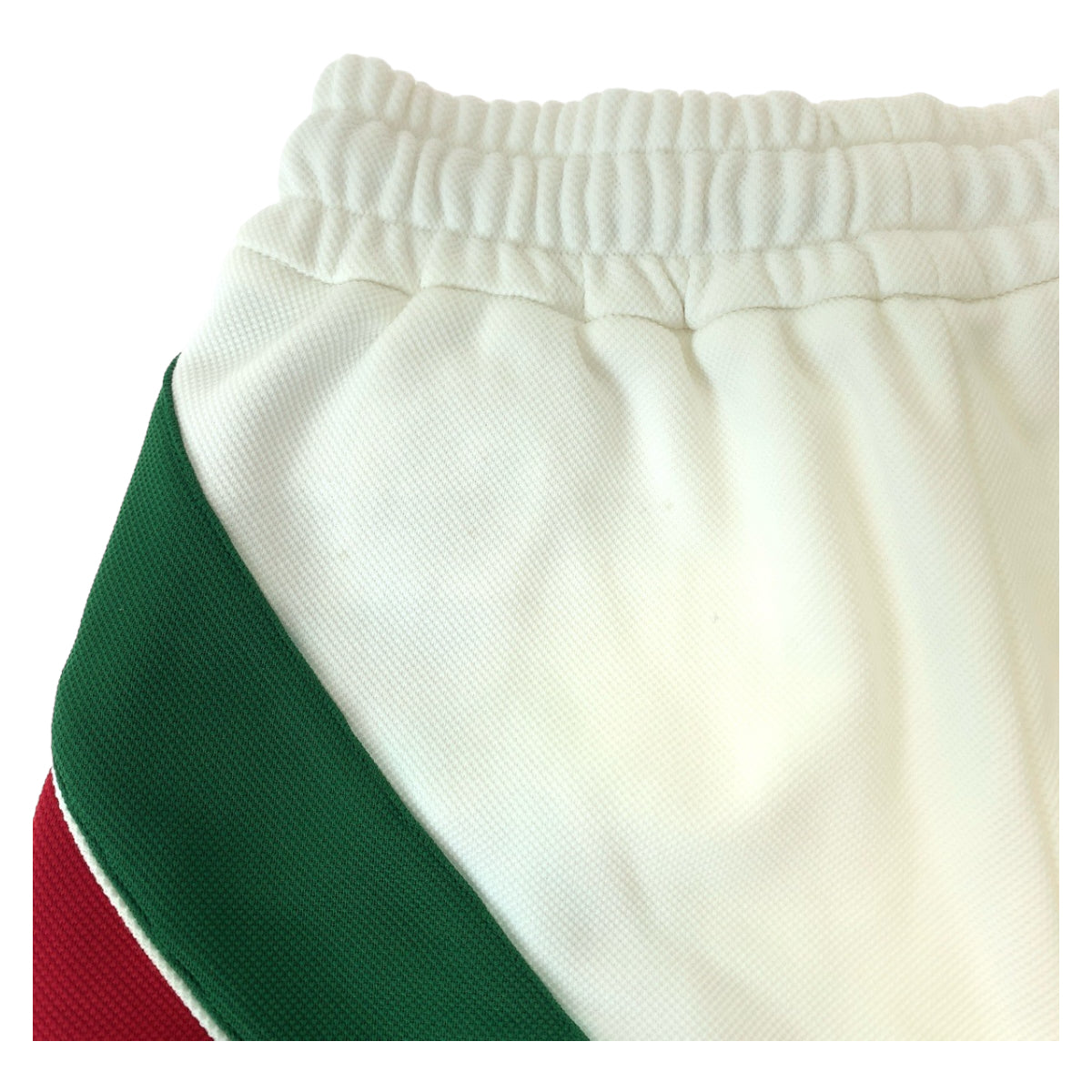 GUCCI グッチ 23AW ストライプ サイズXS ホワイト レッド グリーン コットン 688613 ショートパンツ ジャージ  レディース