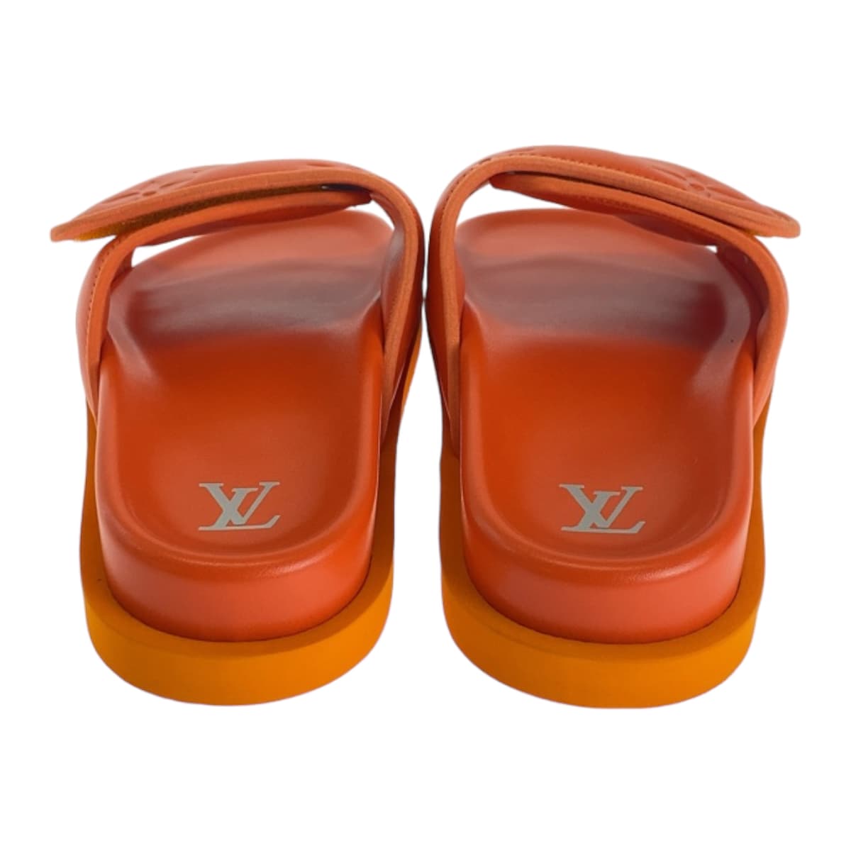 11473
LOUIS VUITTON ルイヴィトン モノグラム マイアミ ライン ミュール オレンジ ラバー / レザー サンダル  メンズ