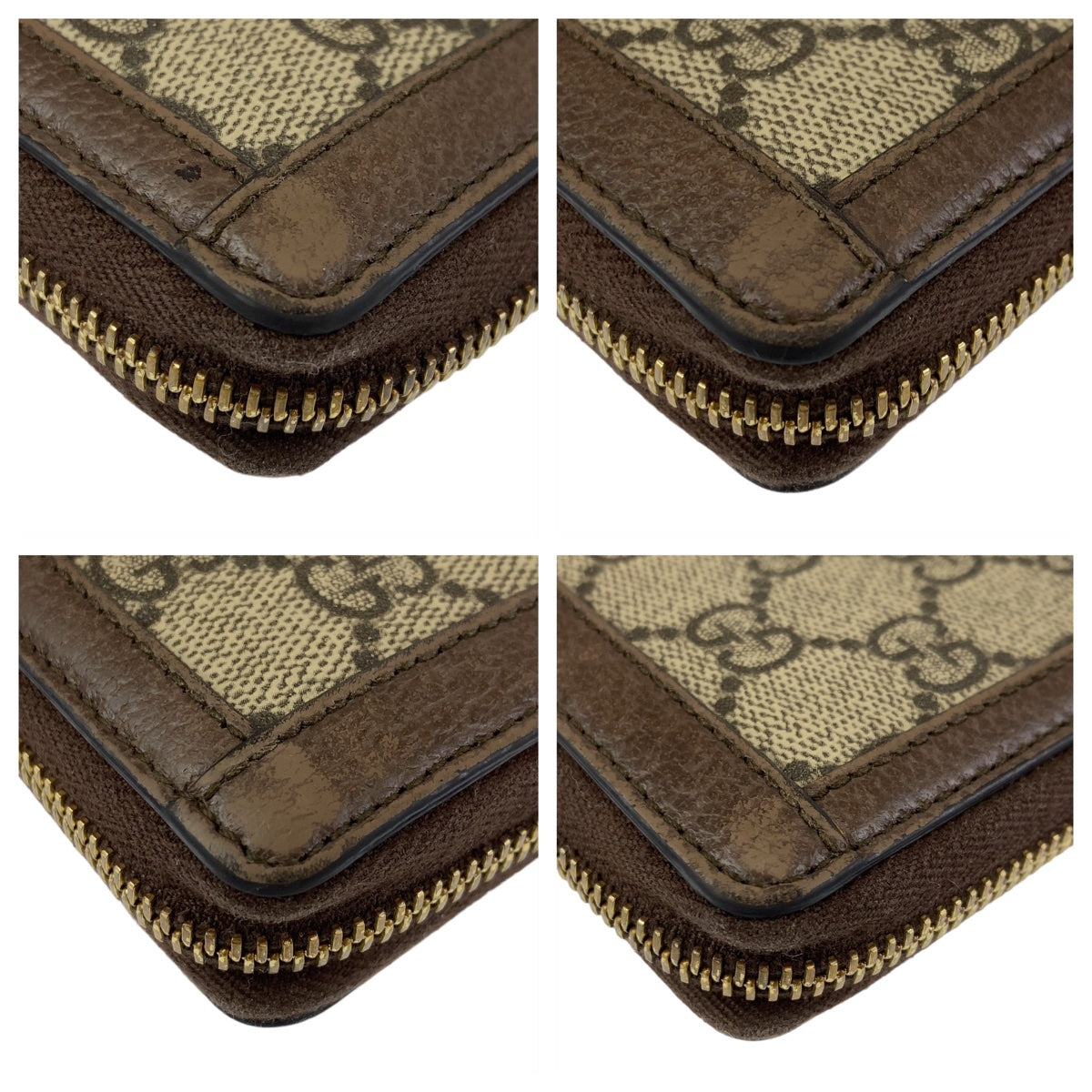 GUCCI グッチ オフィディア シェリーライン ベージュ ブラウン ゴールド金具 GGスプリームキャンバス 523154 長財布 ロングウォレット  レディース