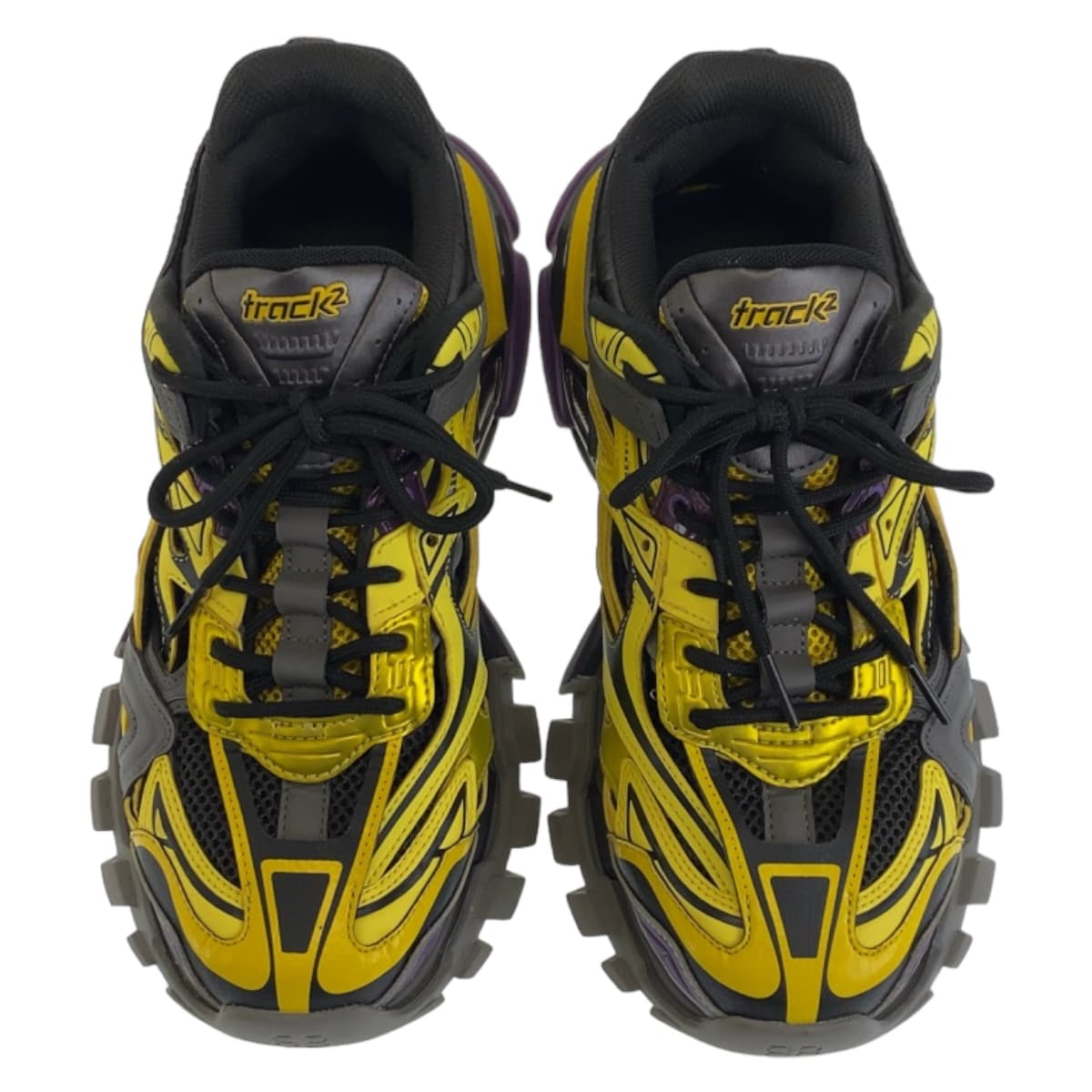 BALENCIAGA バレンシアガ track2 イエロー マルチカラー ラバー / ポリエステル 568614 スニーカー ローカット  メンズ
