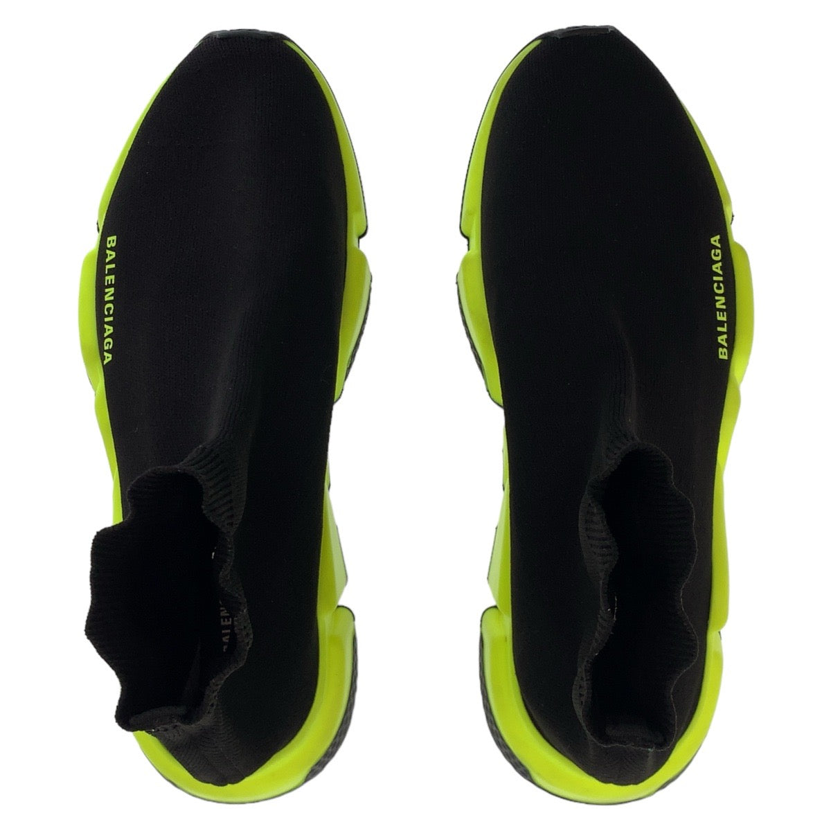 BALENCIAGA バレンシアガ スピードトレーナー サイズ表記9/27.5cm ブラック 黒 イエロー ニット / ラバー スニーカー ソックススニーカー  メンズ