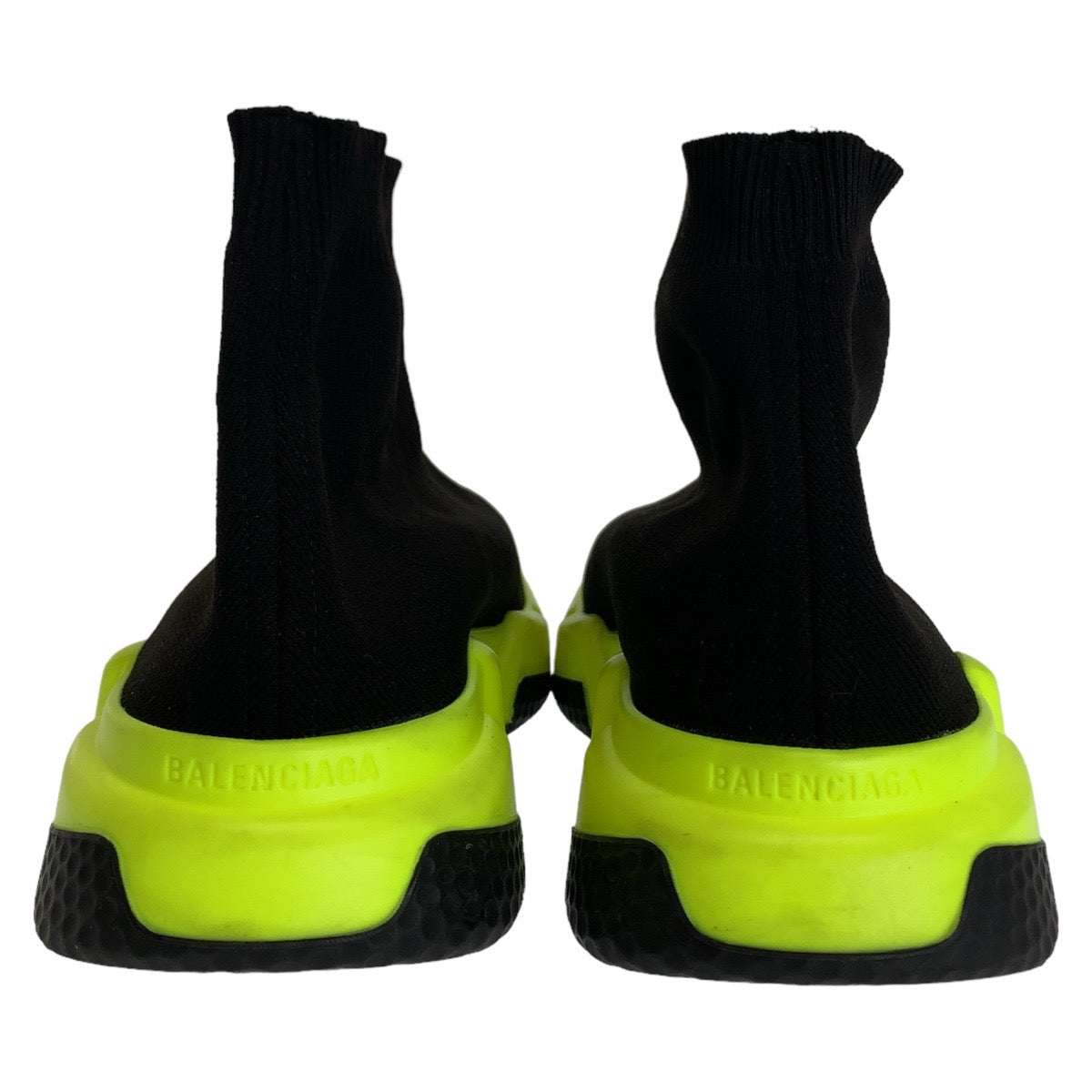 BALENCIAGA バレンシアガ スピードトレーナー サイズ表記9/27.5cm ブラック 黒 イエロー ニット / ラバー スニーカー ソックススニーカー  メンズ