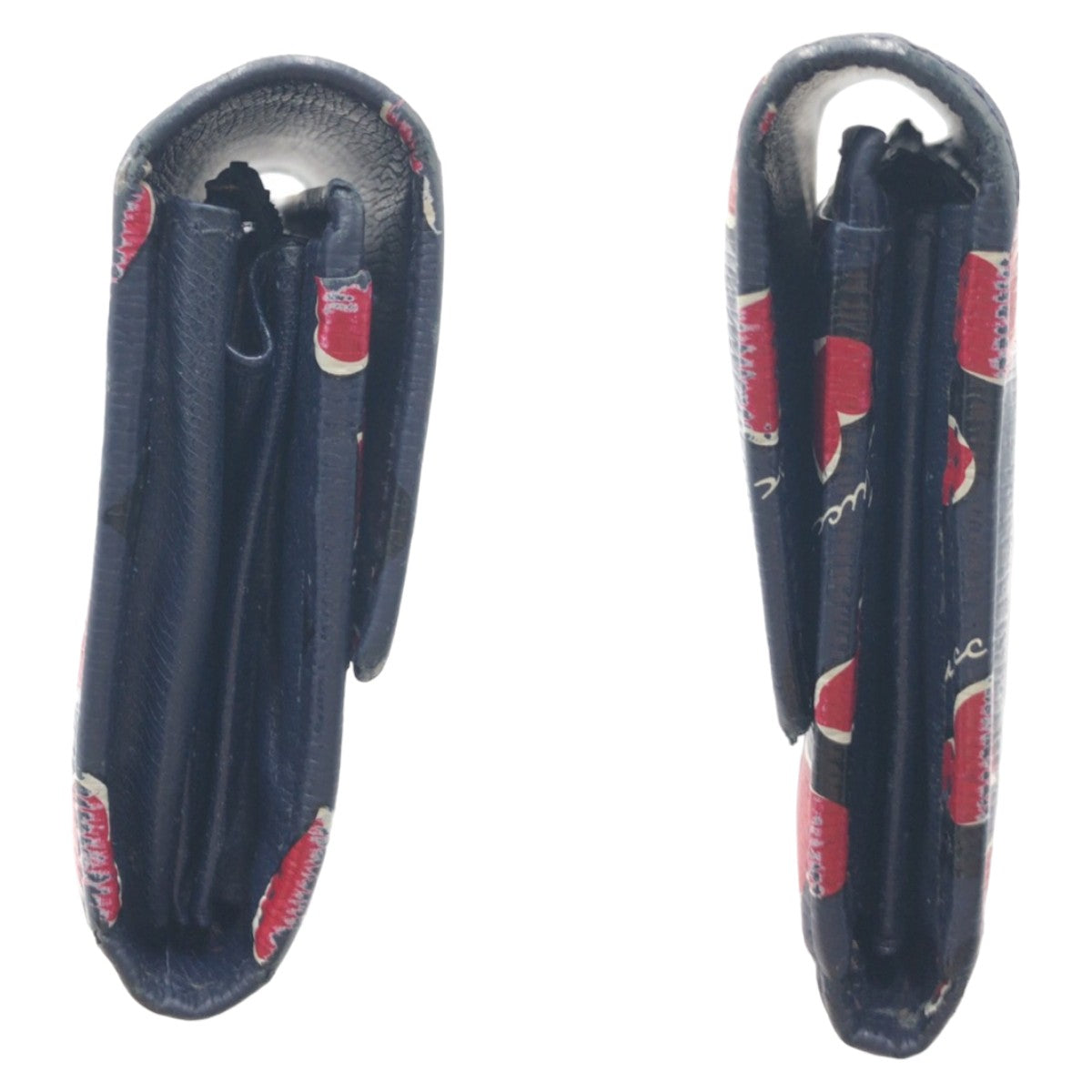 GUCCI グッチ インターロッキング ネイビー レッド ゴールド金具 レザー 309702 長財布 ロングウォレット  レディース