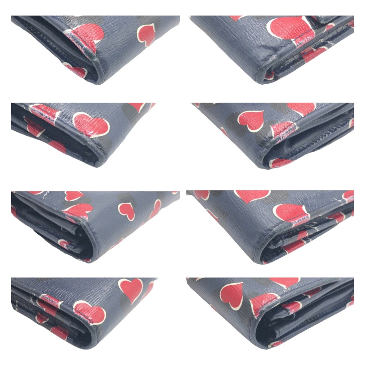 GUCCI グッチ インターロッキング ネイビー レッド ゴールド金具 レザー 309702 長財布 ロングウォレット  レディース