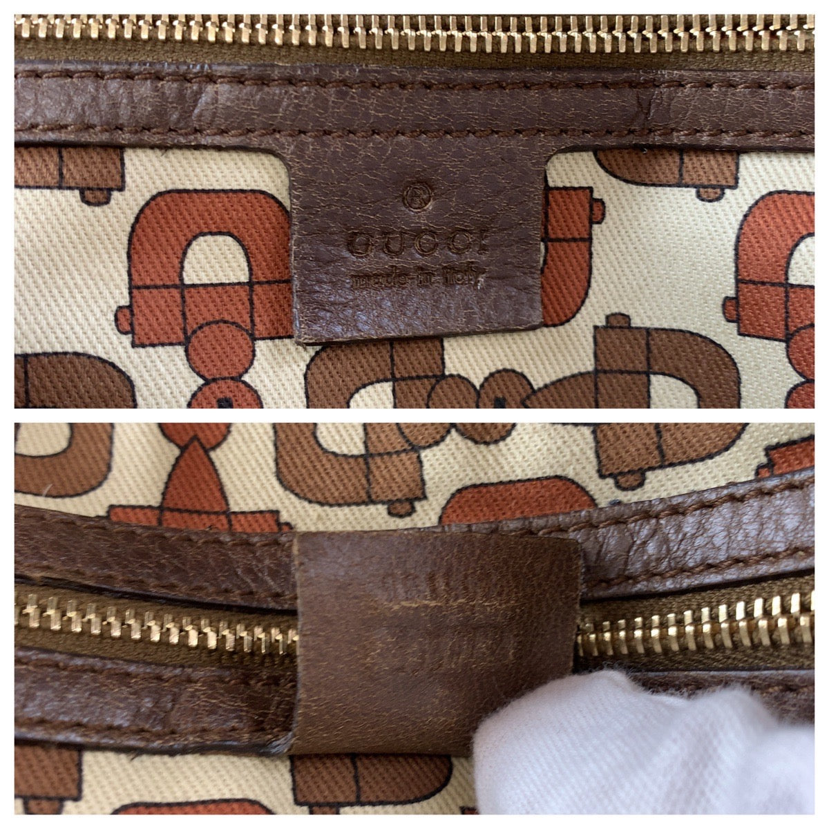 111497
GUCCI グッチ グッチシマ ブラウン ゴールド金具 レザー 181507 ハンドバッグ ボストンバッグ  レディース