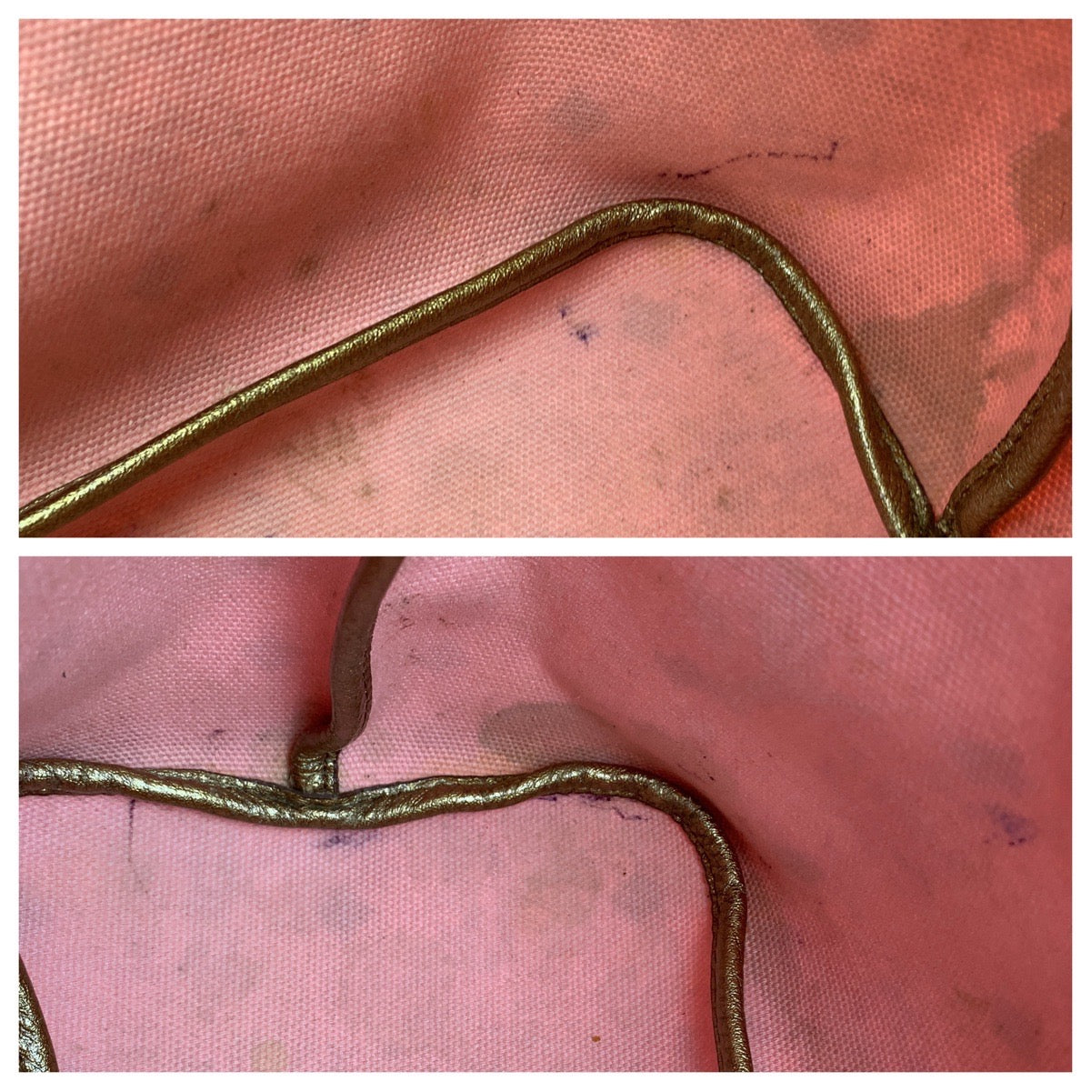 MCM Visetos White Cream Silver Hardware Leather Tote Bag Shoulder Bag Women's