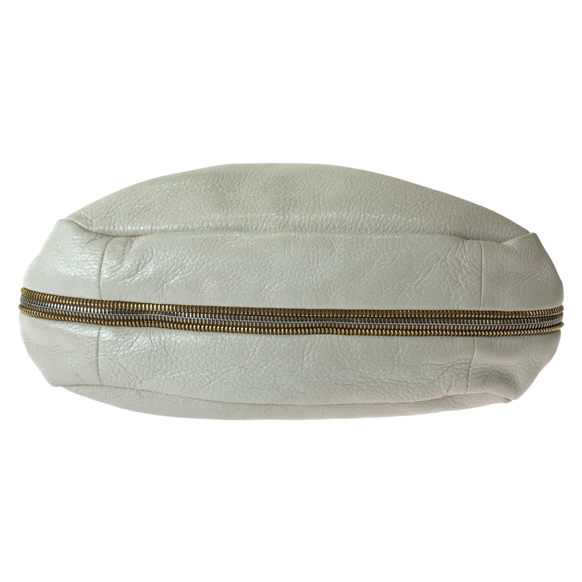 PRADA Prada White Gold Hardware Leather Tote Bag Shoulder Bag Handbag Women's