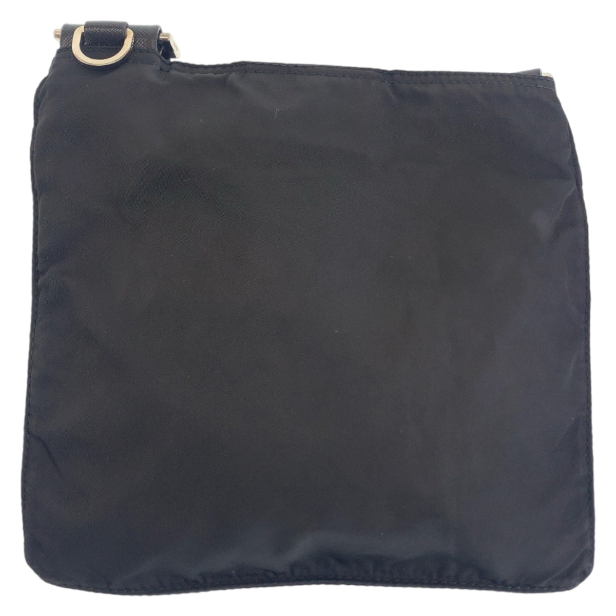 12425
PRADA プラダ テスート 三角ロゴプレート ブラック 黒 シルバー金具 ナイロン ショルダーバッグ ポシェット 斜め掛け  レディース