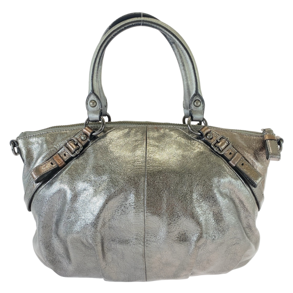 12418
COACH コーチ マディソン シルバー ガンメタ金具 レザー トートバッグ ハンドバッグ  レディース AB5