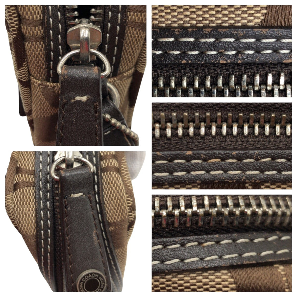 12413
 
COACH Signature Brown Canvas 6073 Shoulder Bag Pochette Crossbody Bag for Women