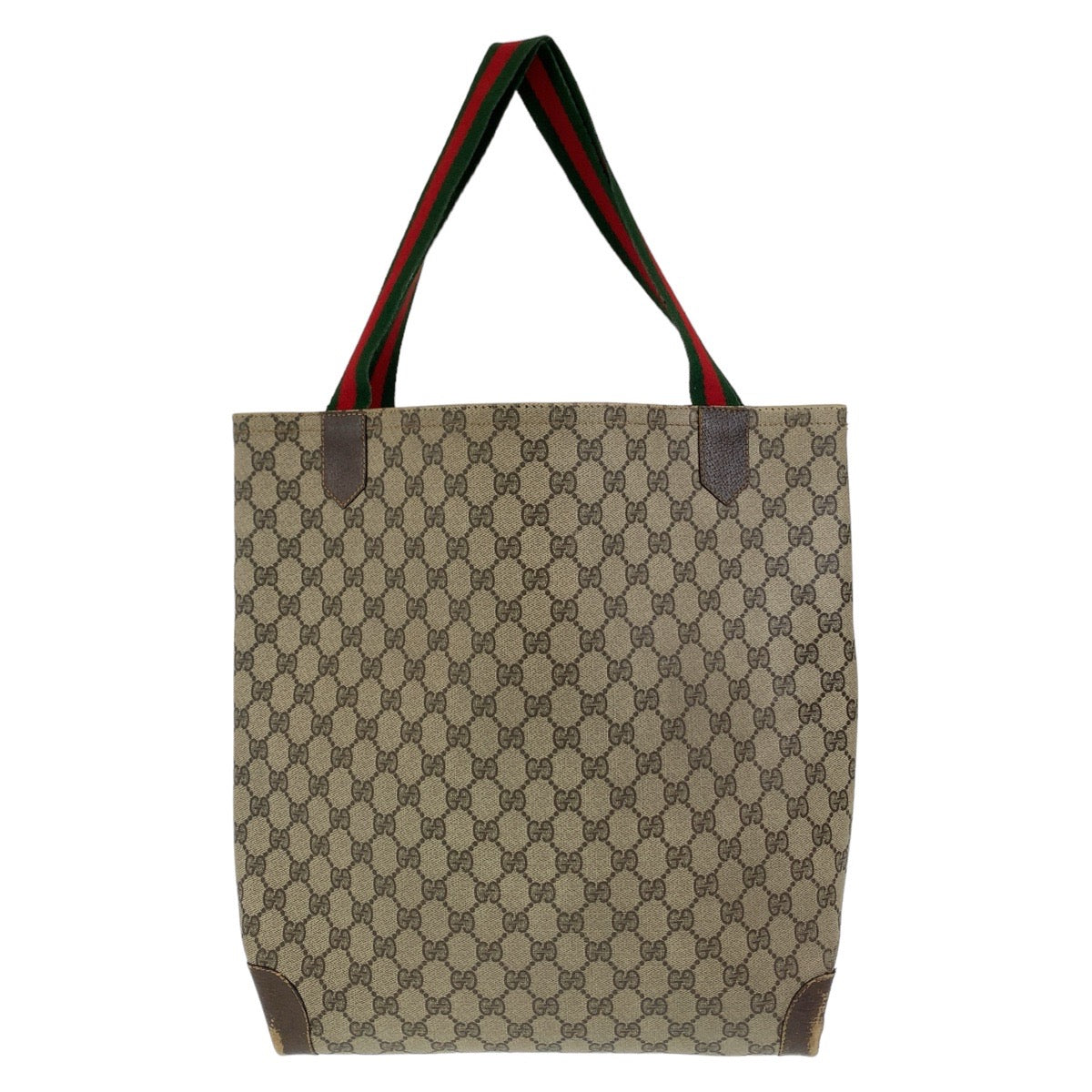 111503
GUCCI グッチ ヴィンテージ シェリーライン オールドグッチ ベージュ ブラウン GGスプリームキャンバス トートバッグ ショルダーバッグ  メンズ